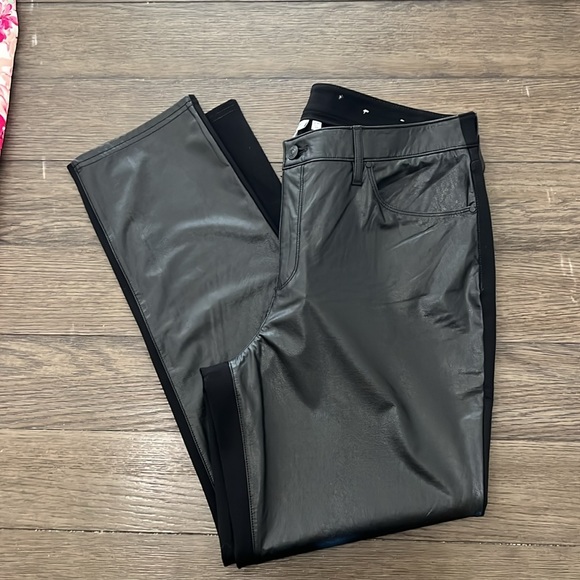 Chico’s Faux Leather Front Ponte Back Pants - Picture 5 of 14